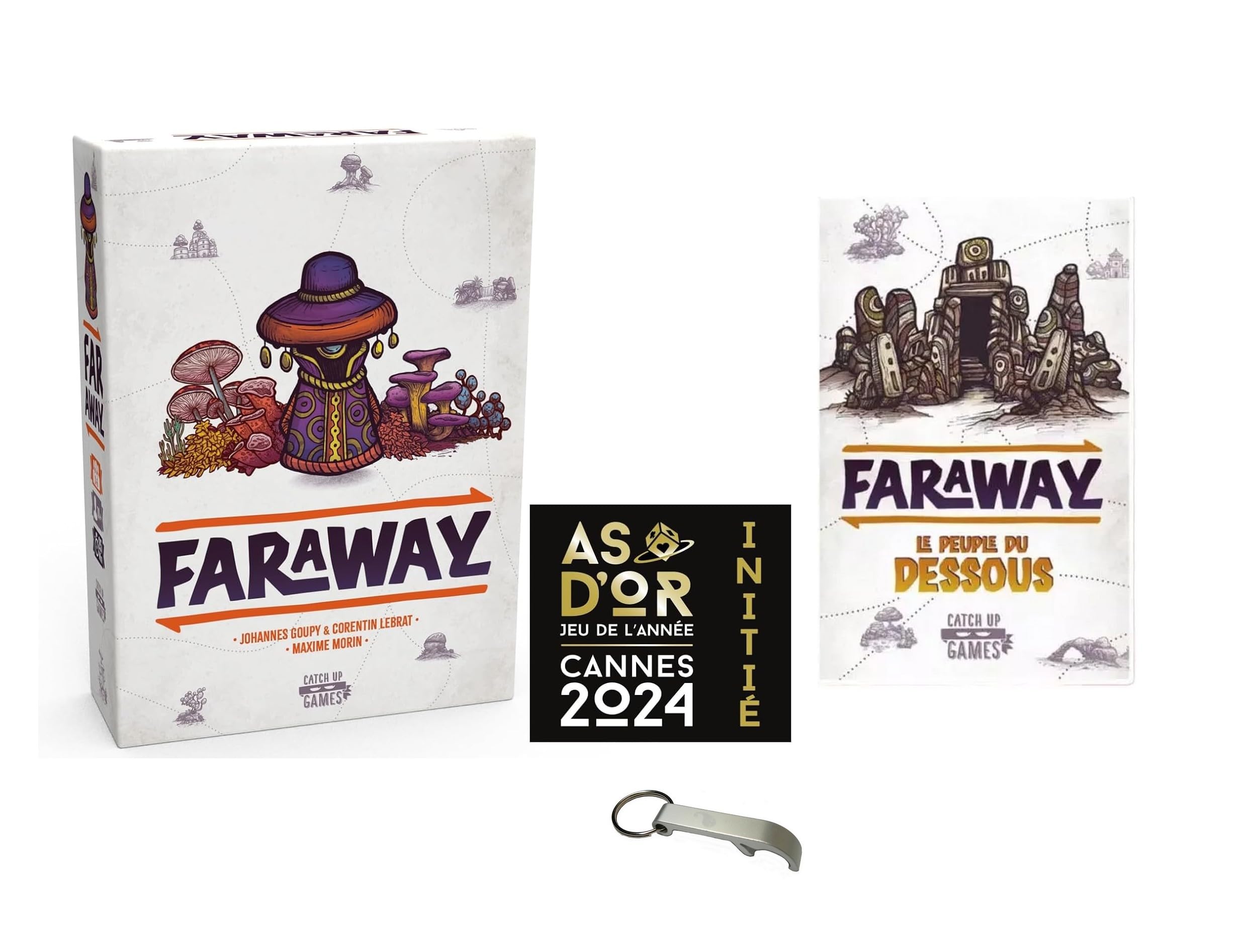 Faraway - Lote de extensión para el pueblo de la parte inferior, versión francesa + 1 Decap Blumie (Faraway + Pueblo)