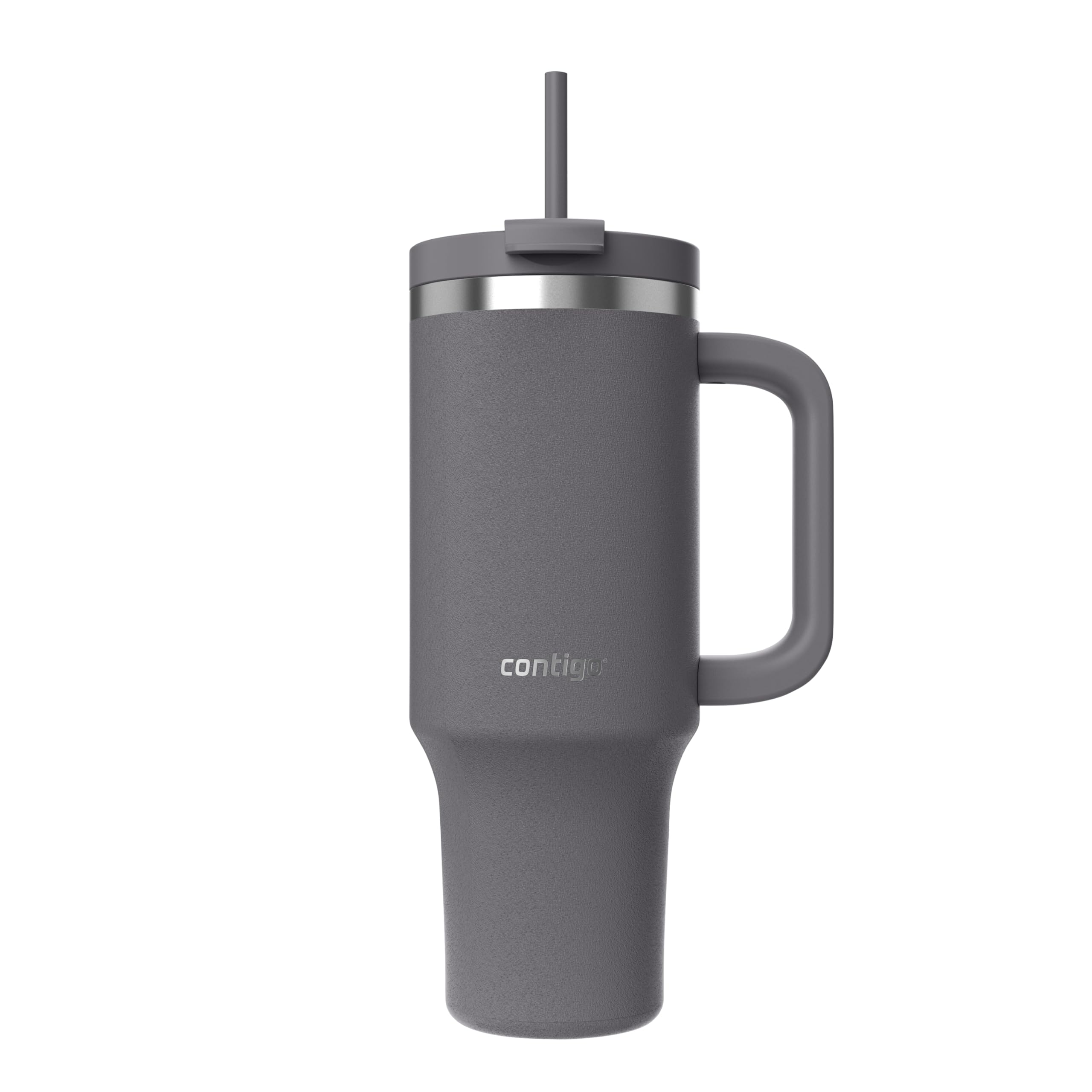 Contigo Tumbler | Thermosflasche mit Henkel und Strohhalm | 1200 ml
