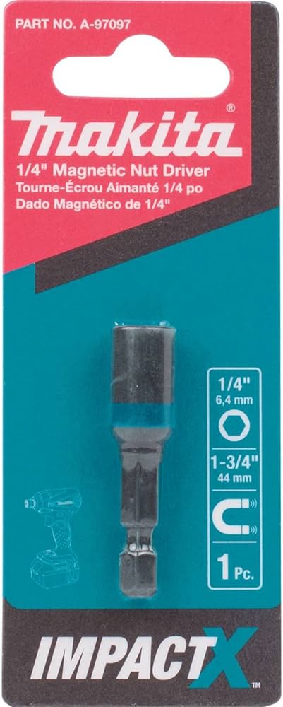Amazon.com: Makita A-97097 Impactx 1/4″ x 1-3/4″ Magnetic Nut