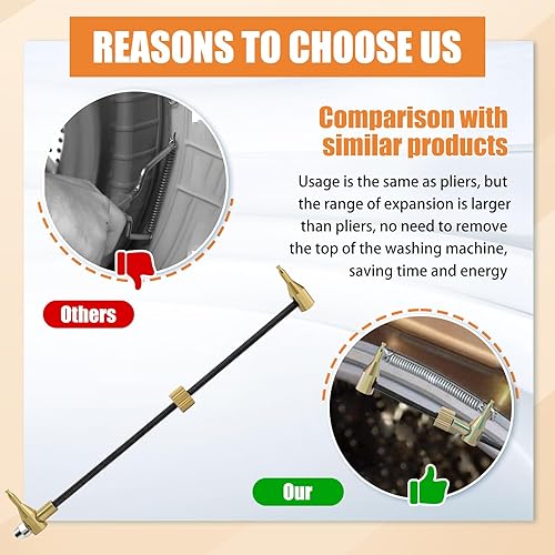 Miniatura 7 de Herramienta de expansión de resorte de sellado de lavadora de carga frontal - TSE-11383EER4004A383EER4001A para LG, Samsung, Kenmore, herramienta de