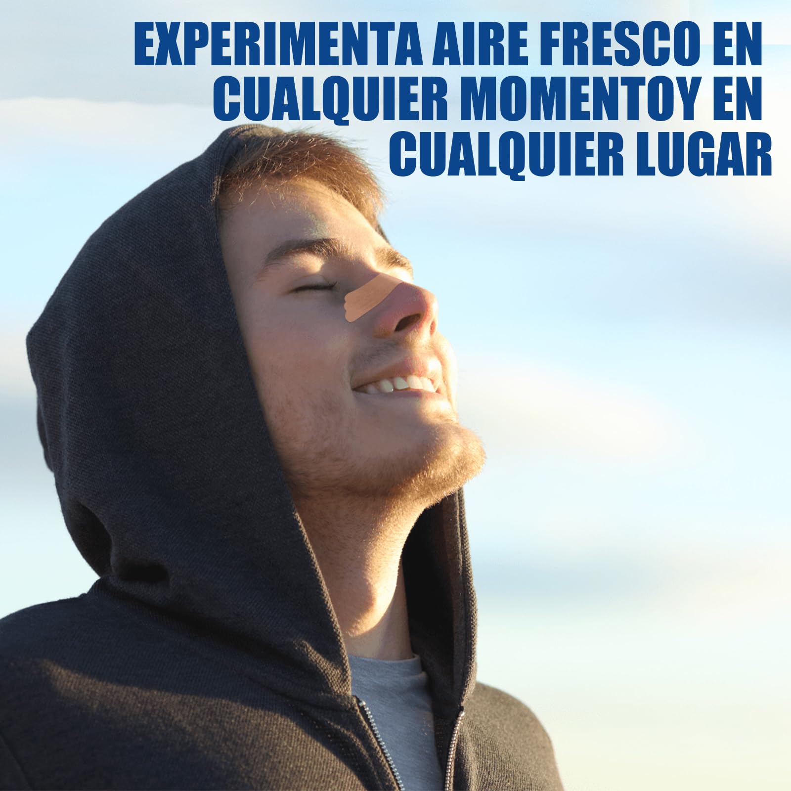 100 Piezas Tiras Nasales Antironquidos para Roncar y Respirar, Tiras para la Nariz para Deportes y Sueño, Ayuda a Dejar de Roncar y Alivio de la Congestión Nasal, Anti Ronquidos (Marrón Claro)