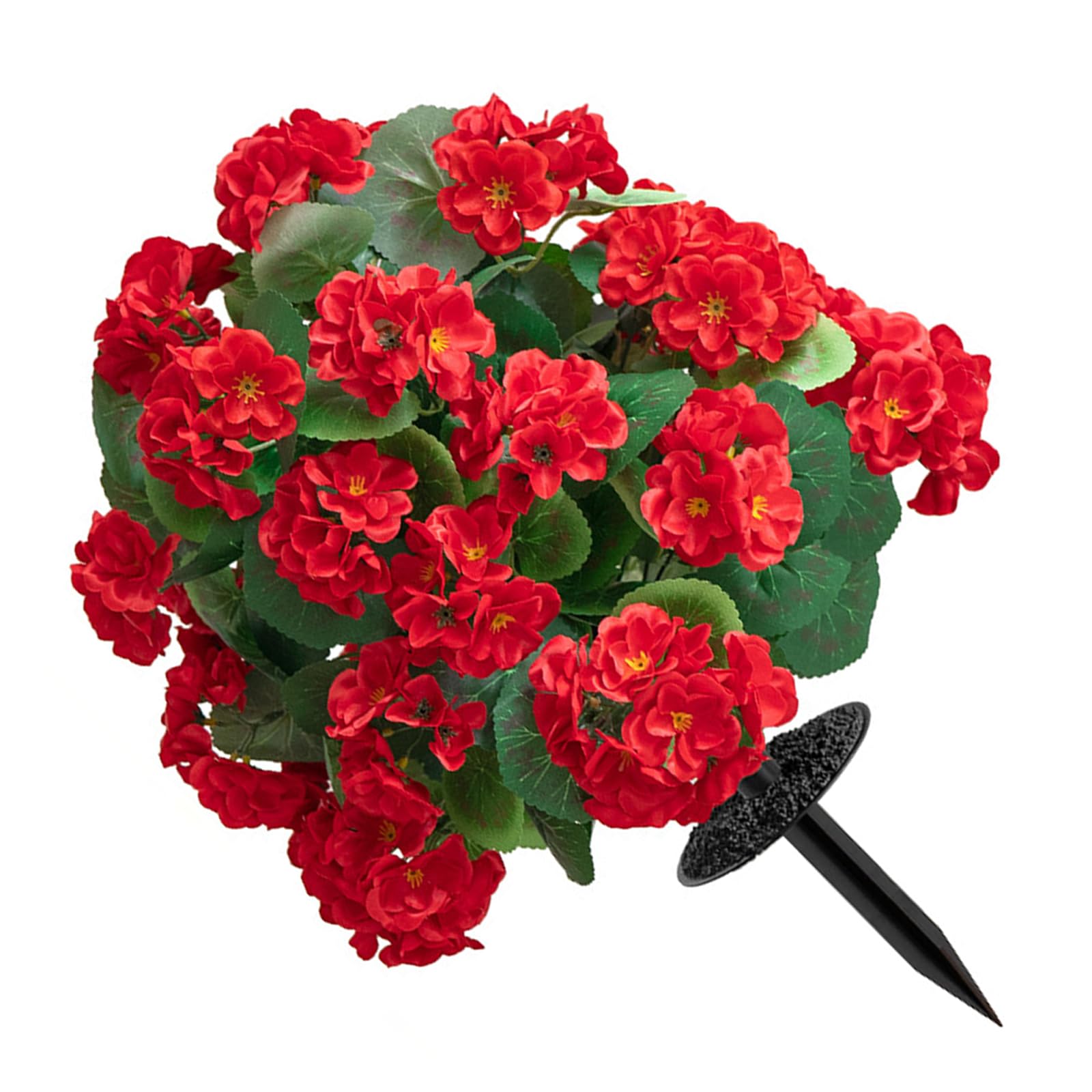 Kaeltsyn Realistic Artificial Crabapple Plant in Pots Decorative Blossomy Stakes for Living Room Offices Balconies Landscape Design Simulation Crabapple Ground Stake