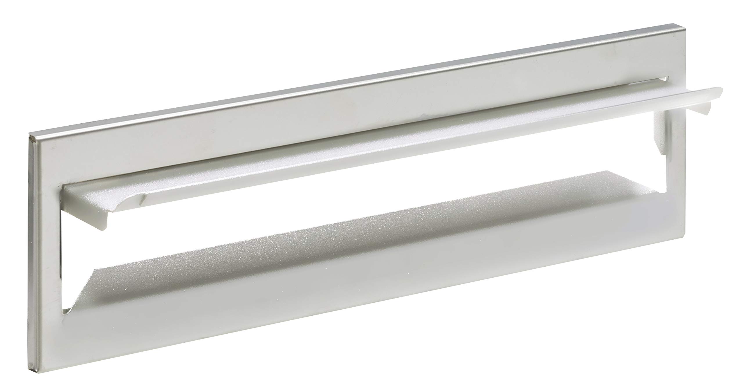 ARREGUI C601 Bocacartas de Acero Inoxidable Para Puertas o Verjas en el Exterior, Bocacartas Exterior, Boca de 23 x 3 cm, Anticorrosivo, Fácil de Instalar, Medidas 24,8 x 7,3 cm, Inox brillo