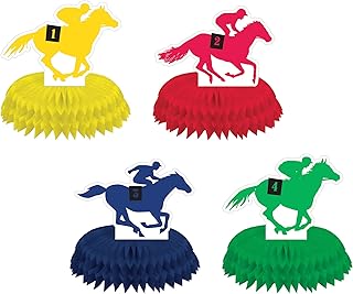 Derby Day Mini Table Centerpiece Set - 4 pcs