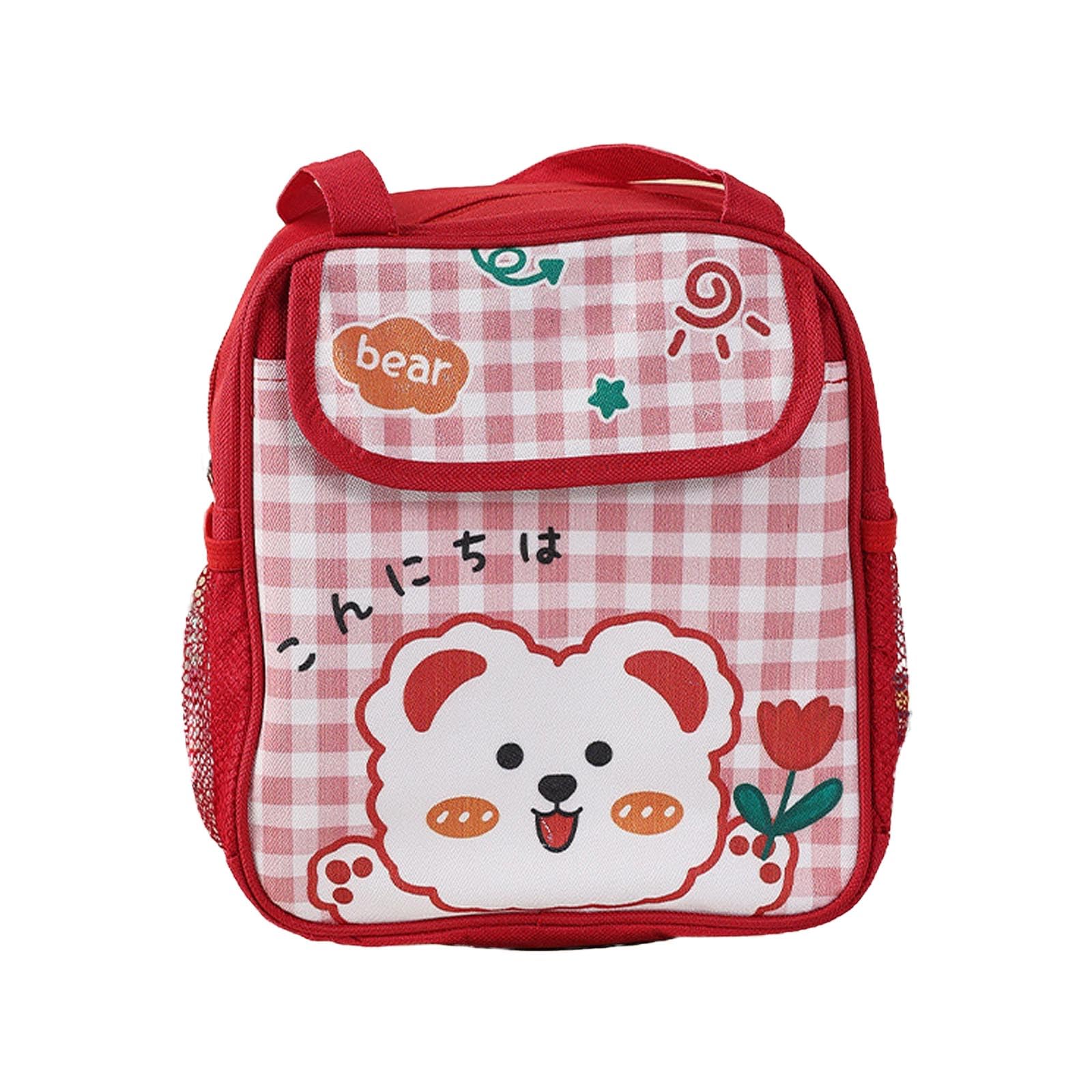 Kalttoy Women's Red Insulated Lunch Box For Work Small Lunch Cooler For Girls Fit Freshes Thermal Hot Bag Cute Box For
