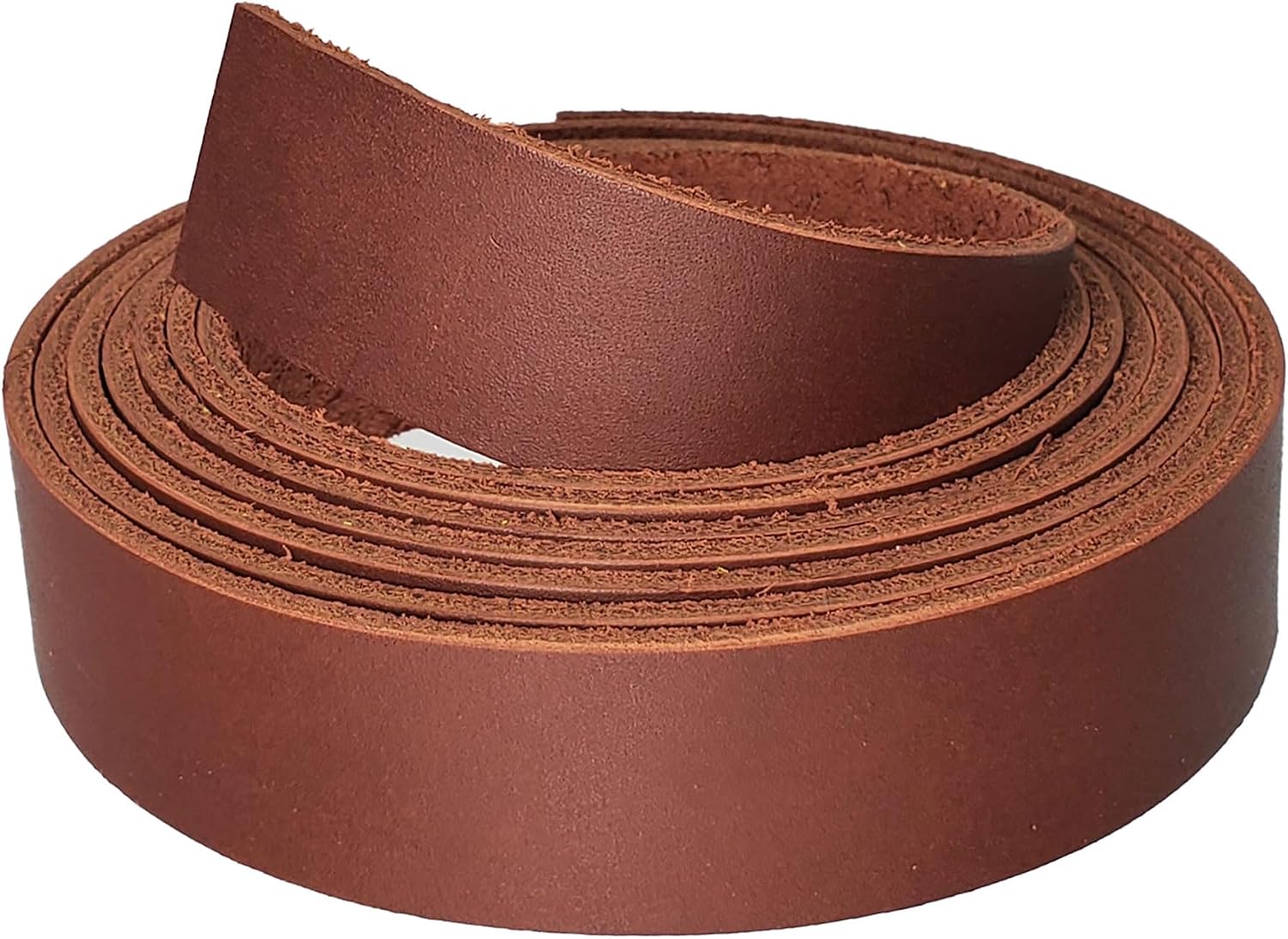 Leather Strips 1 Inch Wide - Mahogany Waxy Latigo Leather Strip up to 96 Inch Long – 6-7 oz. (2.4 – 2.8 mm) Pitka Leather (1" x 72")