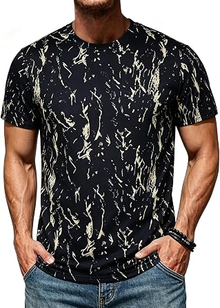 rosemia T Shirts for Men Graphic Tees Hipster Hip Hop Crewneck Short Sleeve Print Tops 2026