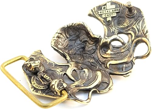 Miniatura 4 de Cthulhu belt buckle, Handmade Davy Jones solid brass belt buckle