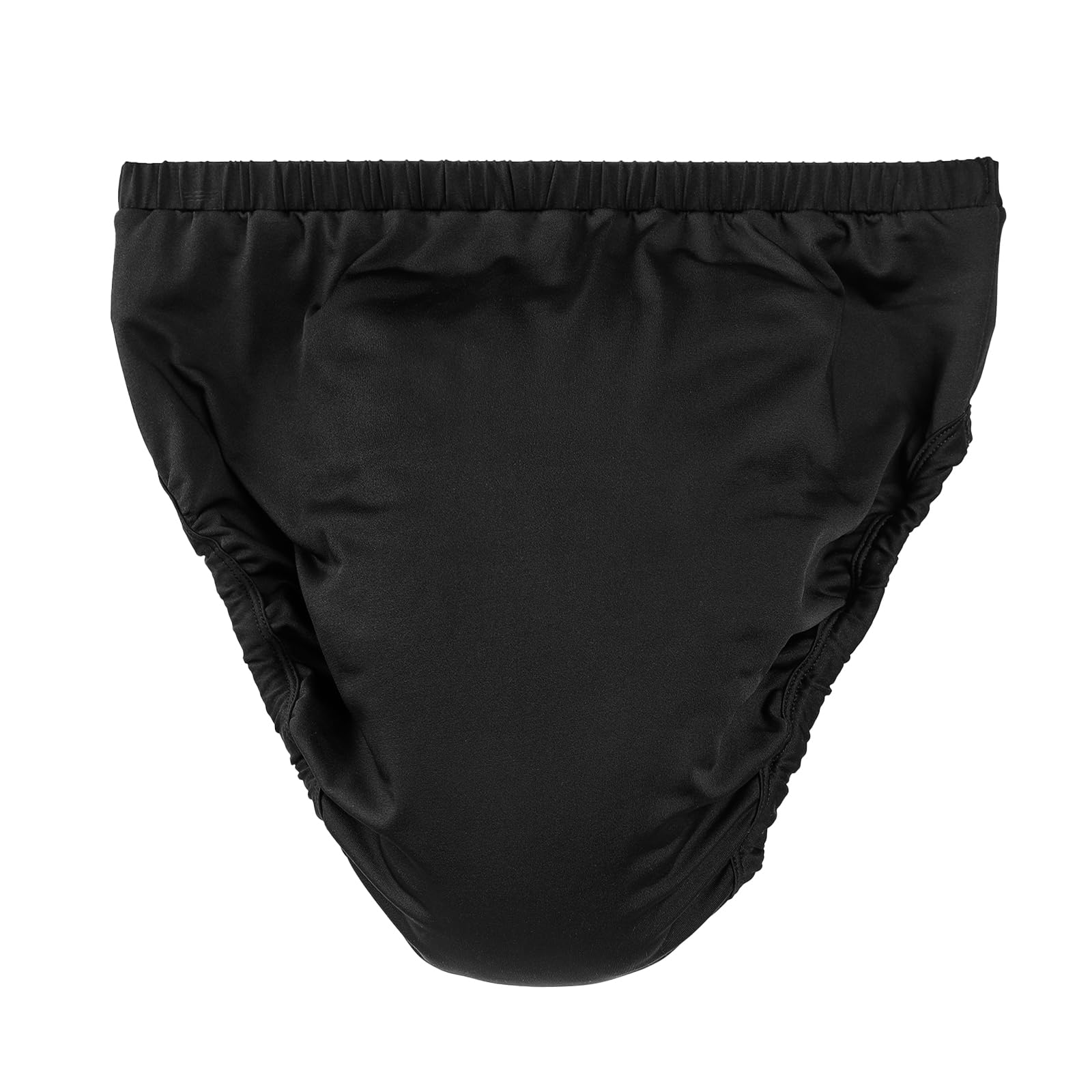LittleForBig Miękka, jedwabista bielizna, wygodne, nadające się do prania, wielokrotnego użytku, spodnie treningowe Primary Comfort Cloth dla dorosłych Czarne XS