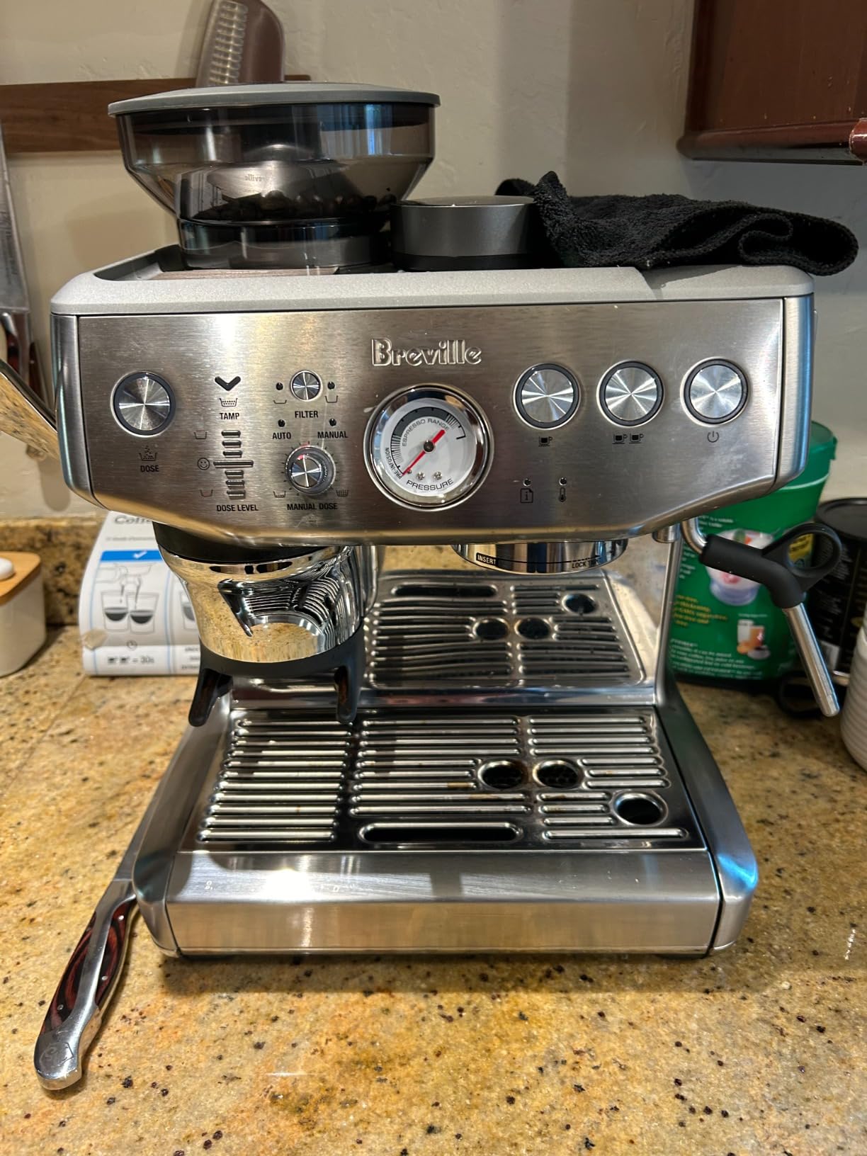 Breville Barista Express Impress Espresso Machine BES876BSS, Brushed Stainless Steel photo review