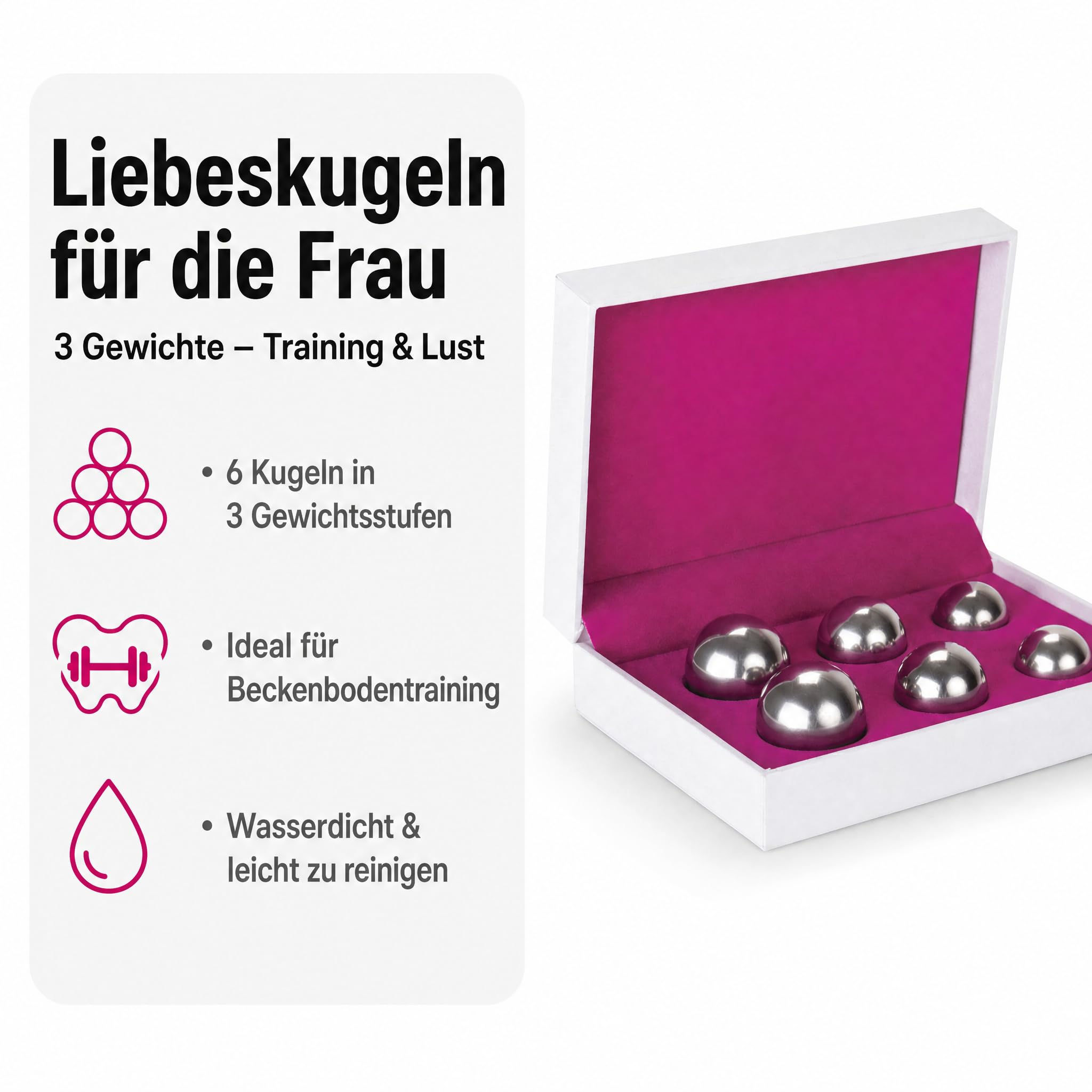 Shots Toys by Shots - Ben Wa Balls Set - silber - Balls