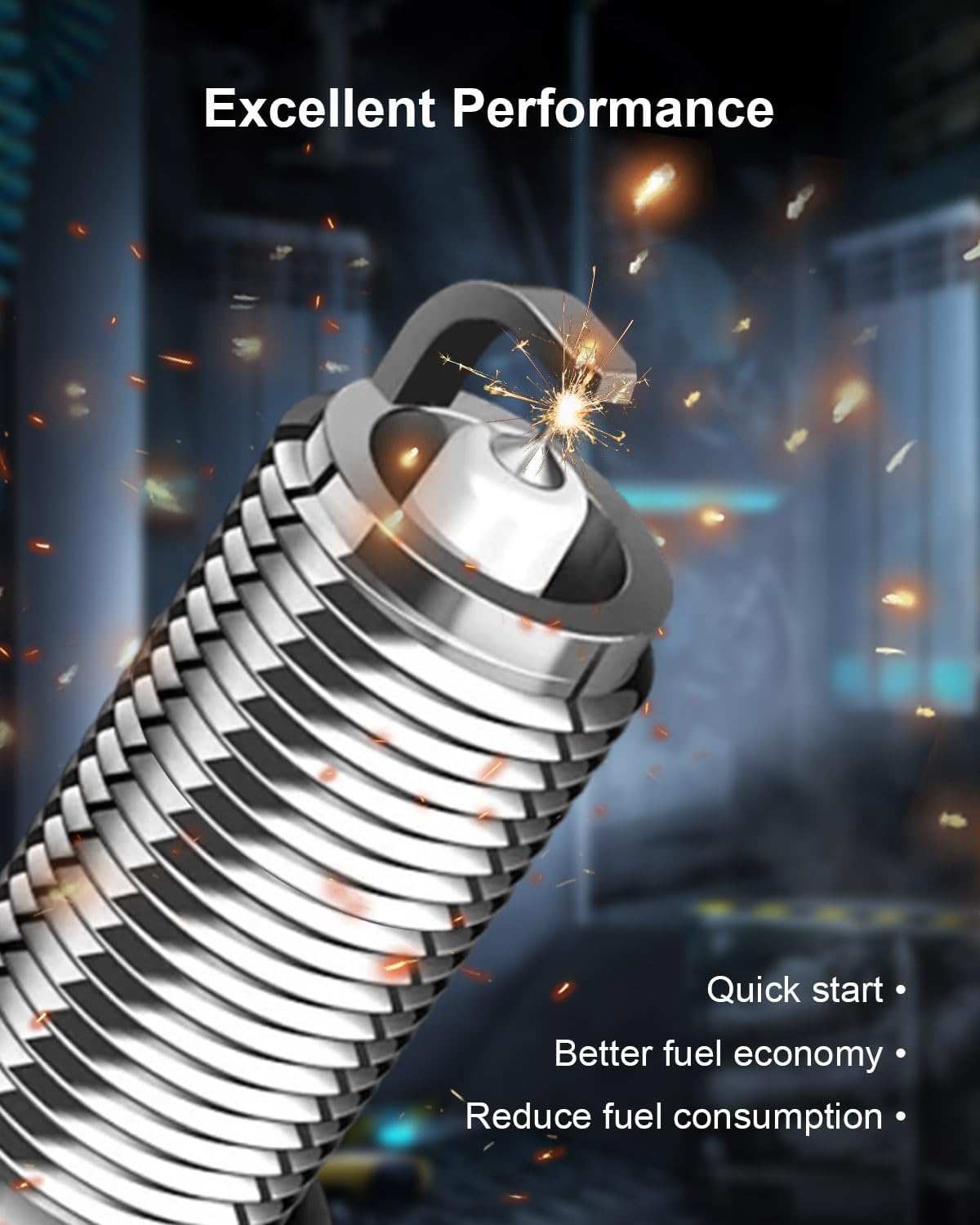 Replace 4024123628 Iridium Spark Plug, Spark Plugs Fits for Ram 1500 Crew Cab Pickup 4-Door 5.7L V8 2011-2021, 16 Pcs