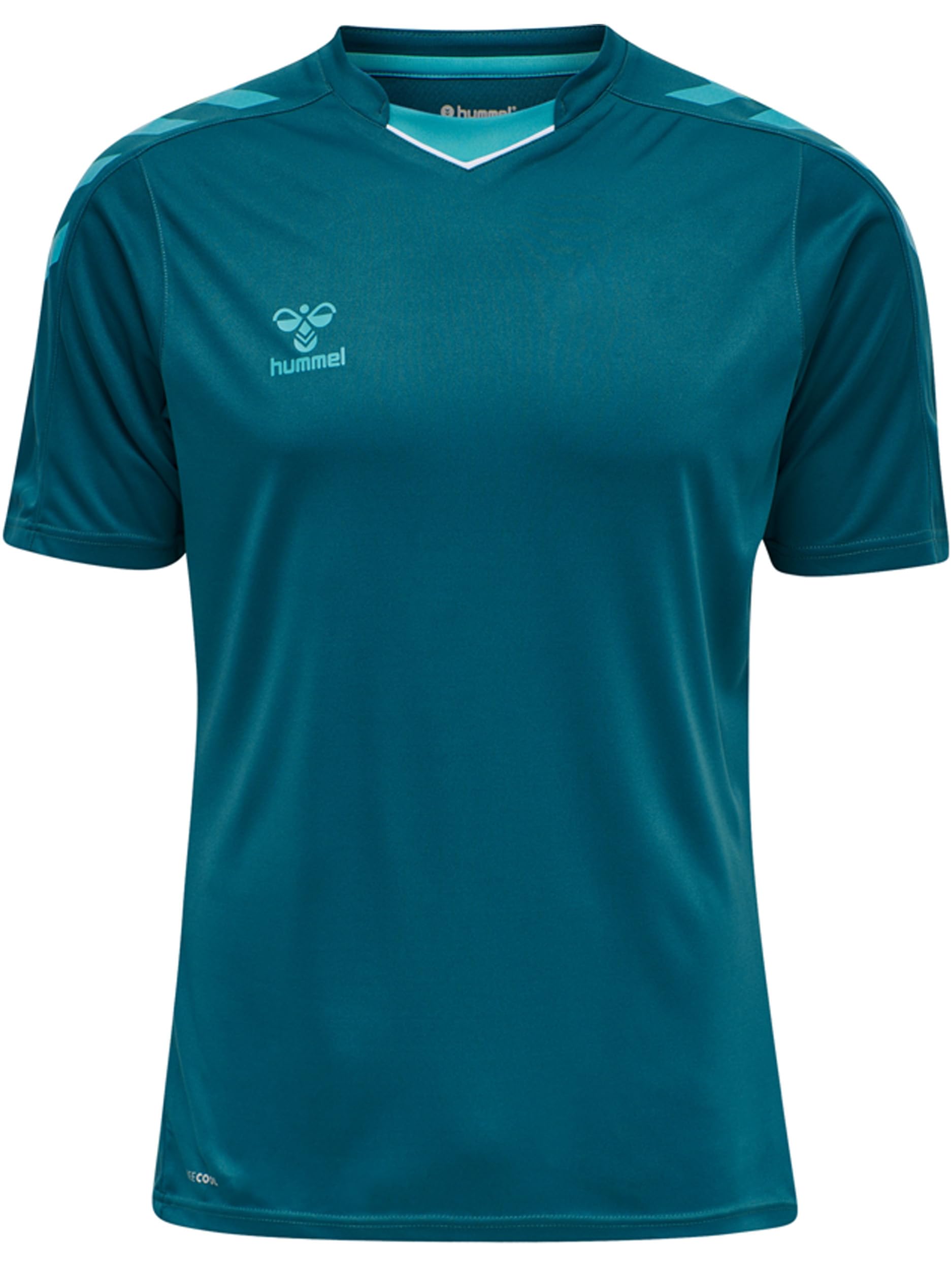 hummel Koszulka męska Hmlcore Xk Poly Jersey S/S, niebieski koralowy, M, Błękitny koral, M