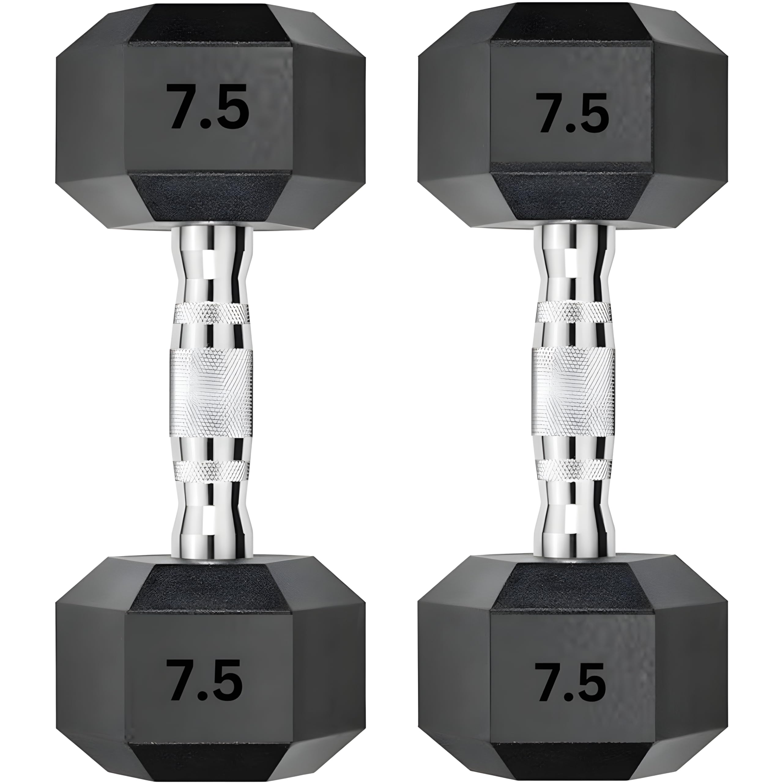 Hexa Rubber Dumbbells Set (7.5 kg X 2 = 15 Kg) Set of 2 Fixed Hexagonal Dumbells for Gym Home workout Exercise & Fitness Heavy Duty Solid Caste Iron Handle (B0CVXHYB2P) Amazon Price History, Amazon Price Tracker