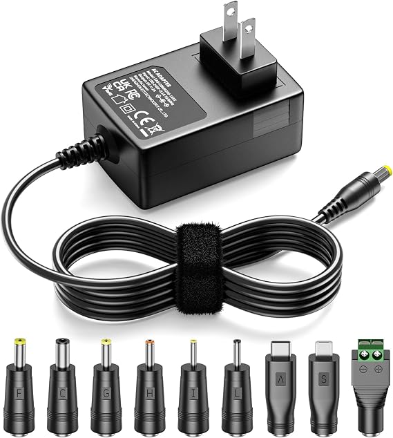 6V AC Adapter 2A 1A 800mA DC Power Supply Charger for 6Volt Ride On Toy LED Strip Light DIY Christmas Light Power Cord 2000mA 5.5mm2.1mm