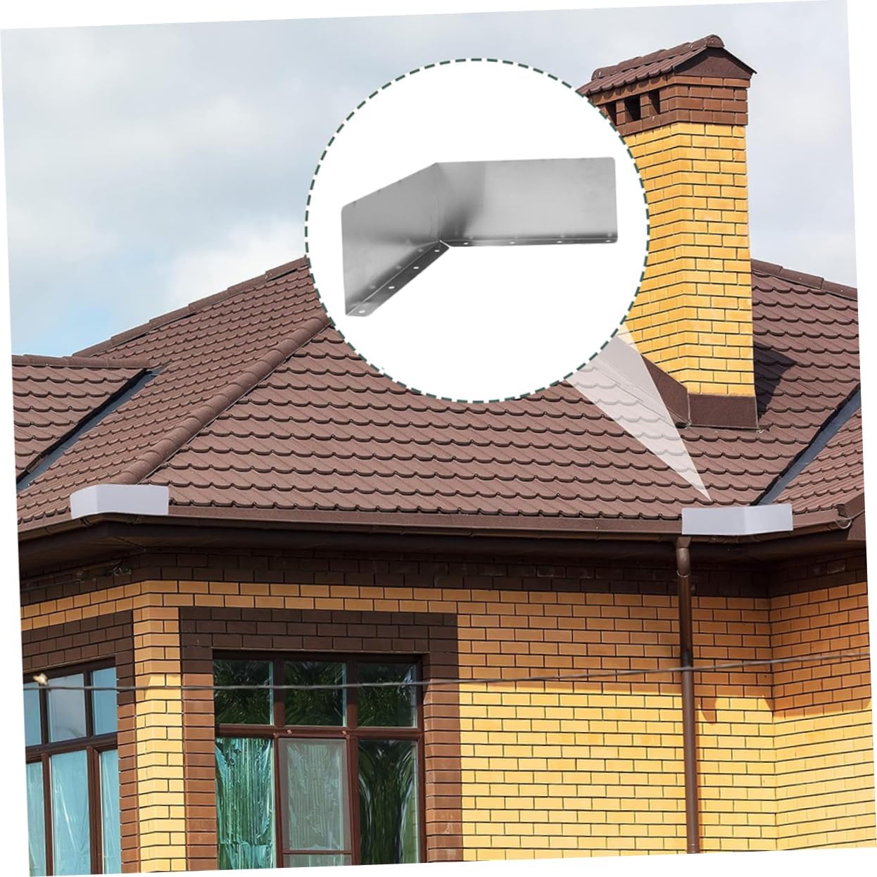 Metal Roof Rain Gutter Splash Guards Guard Gutter Diverters for Downspout