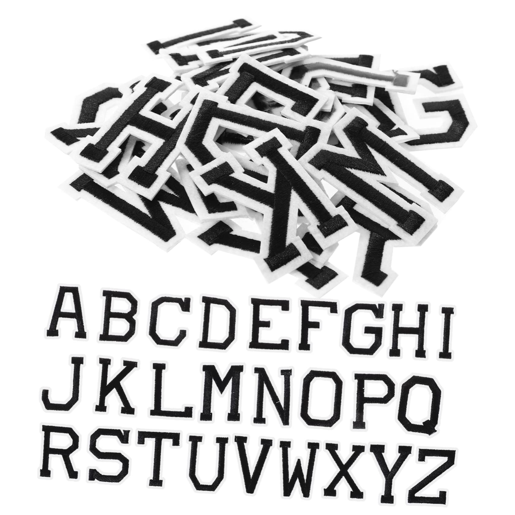 SHINEOFI 6sets Patches Decorativi Stoffa Con Lettere Ricamate Per Abbigliamento Zaini e Progetti Fai Te Toppe Termoadesive e Personalizzare