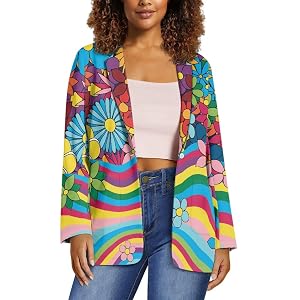 Womens Blazer Long Sleeve Casual Business Suit Jackets with Pockets One Button Ladies Blazers for Work Office