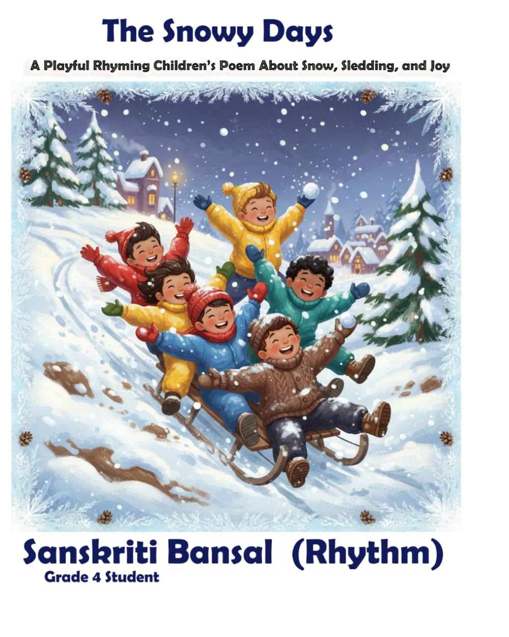 The Snowy Days: A Playful Rhyming Children’s Poem About Snow, Sledding, and Joy