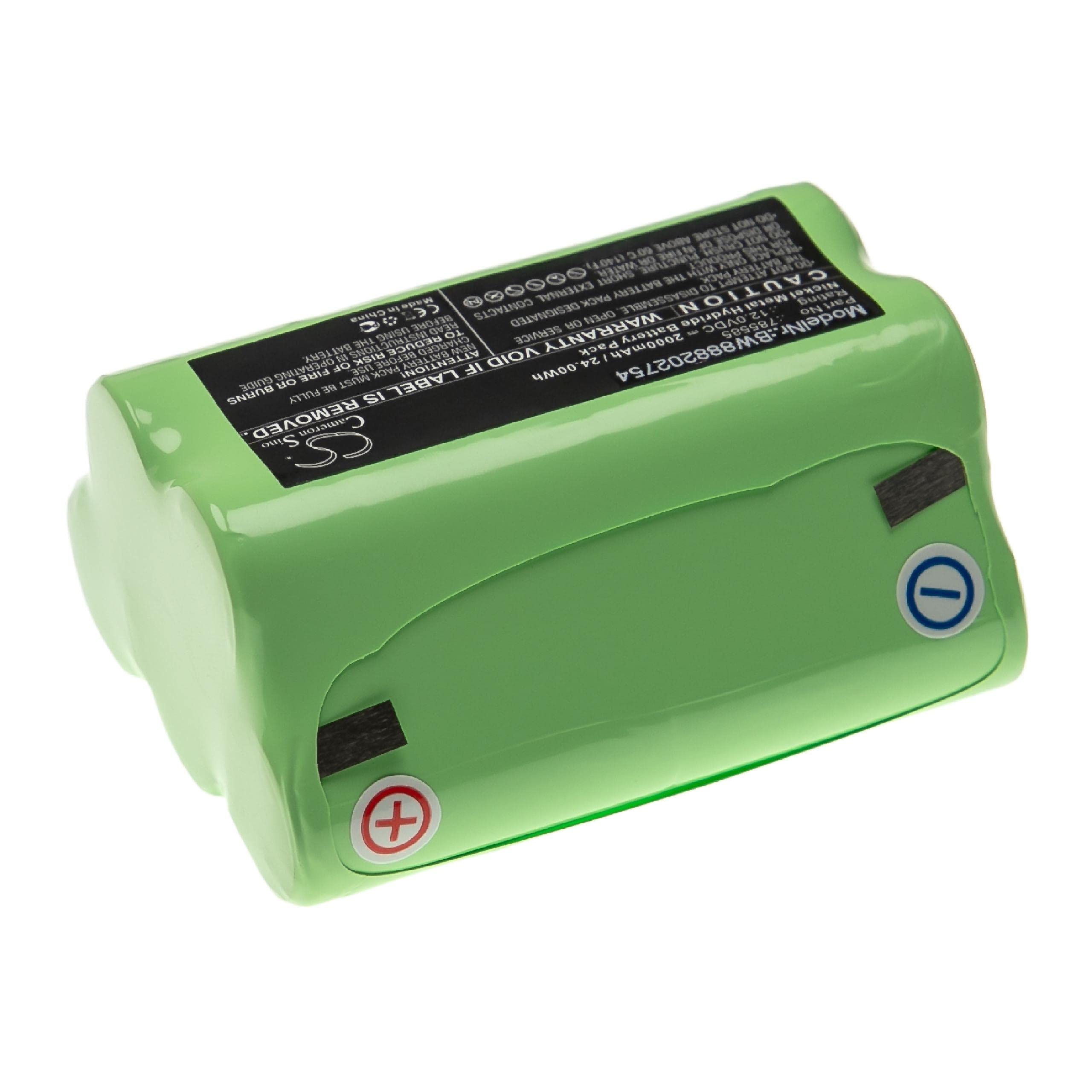 vhbw Batterie Compatible avec Scales TESTUT T62 Type B250 Outil de Mesure (2000mAh, 12V, NiMH)