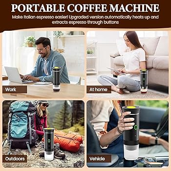 Cafetera Portatil Capsulas Cafetera Espresso Portátil Cafetera Multicapsulas y Molido5