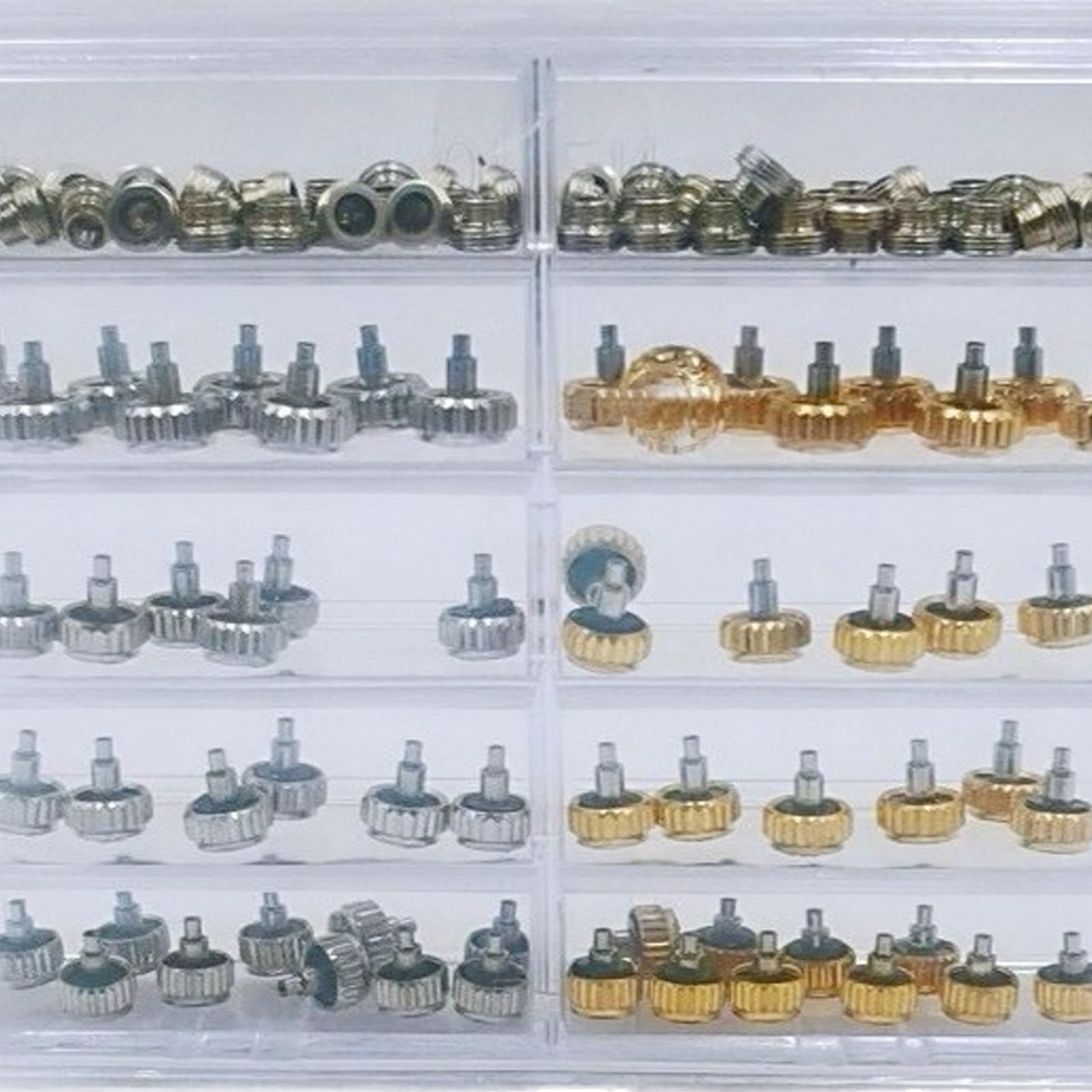 Coronas de reloj ligeras, piezas de repuesto, accesorios de cabeza de reloj de acero aleado, relojes mecánicos, parte, coronas de repuesto