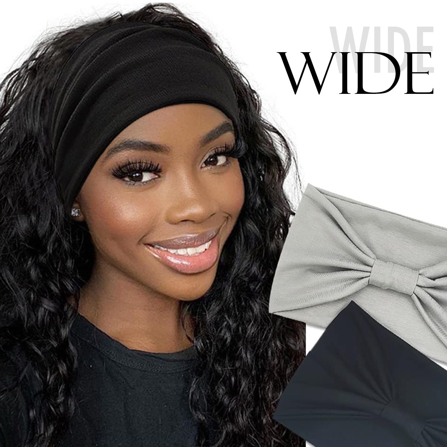 VENUSTE Wide Headbands for Women's Hair, Fashion Knotted Head Bands for Adult Women Hair Accessories 6PCS (Boho Set1) - Image 3