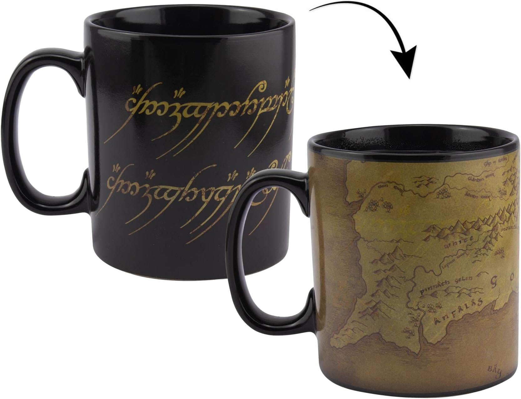 Paladone Lord Of The Rings Heat Change Mug XL USA Home & Kitchen