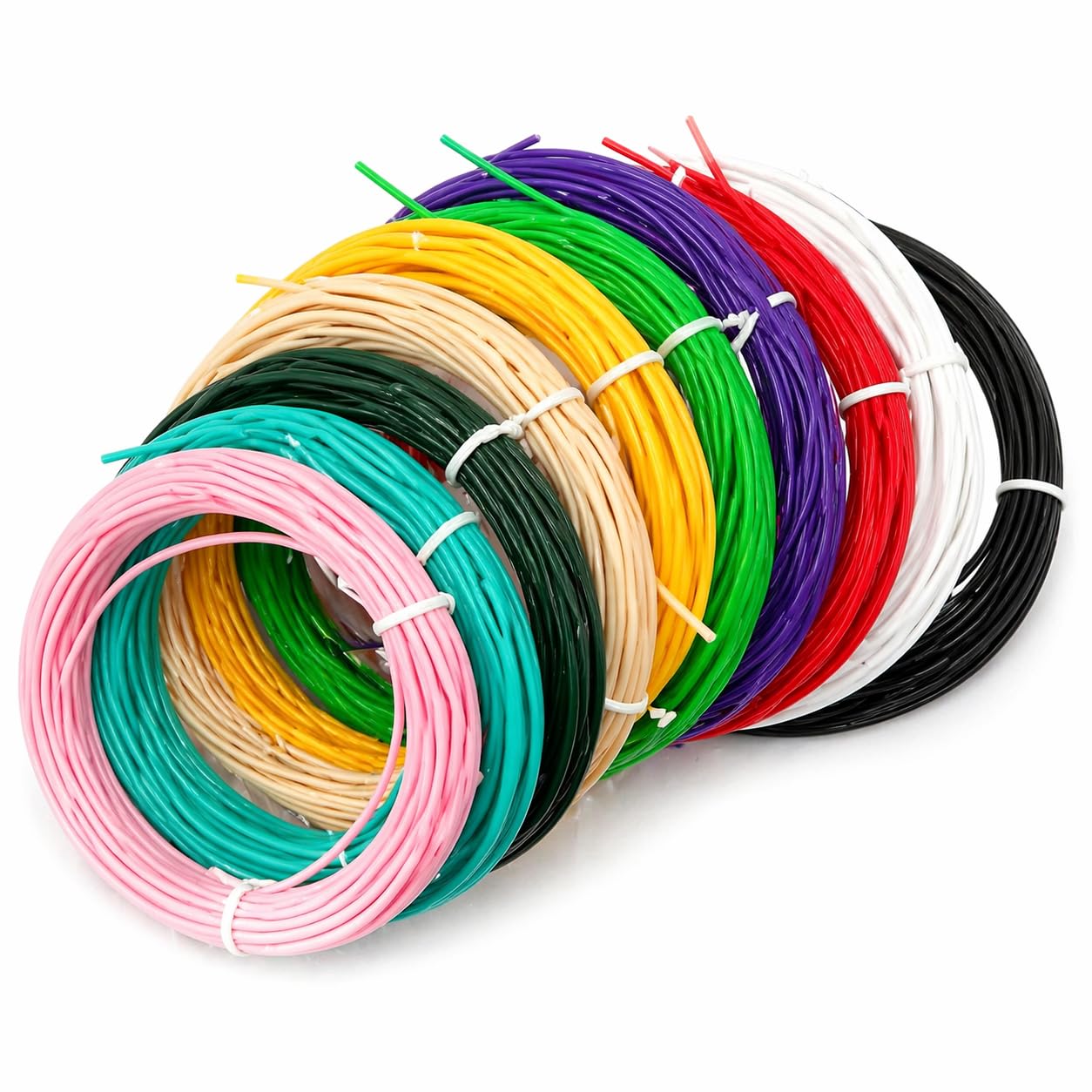 Goyal's 3D Pen Filament Refills | PLA Material | 1.75mm | 10 Multicolor Filaments, 5 Metres Each (50 Metres Total) | Compatible with Most 3D Printing Pens | Non-Toxic | Pack of 10-picture-37