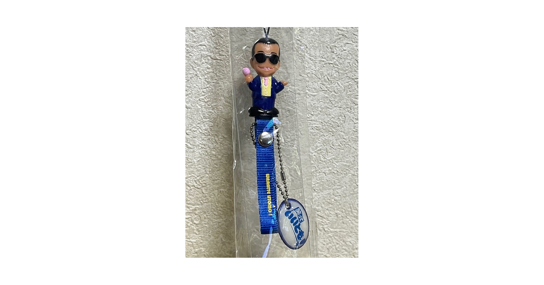 絶版　笑っていいとも！タモリストラップ ゴールドバージョン非売品⑤ 初期の笑っていいとも、タモさんストラップ。