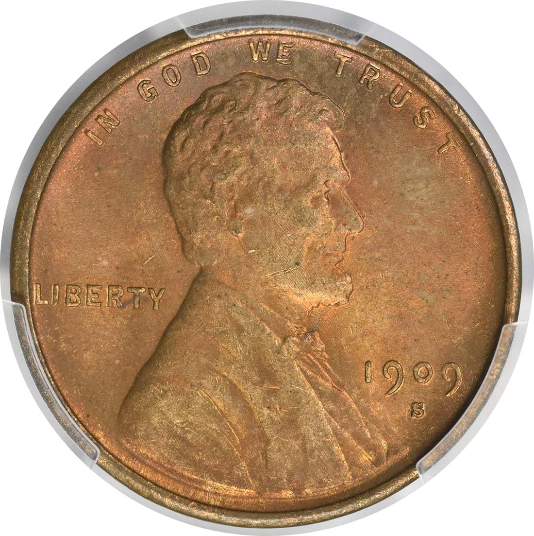 1909 S Lincoln VDB Cent, CAC Verified PCGS MS64RB