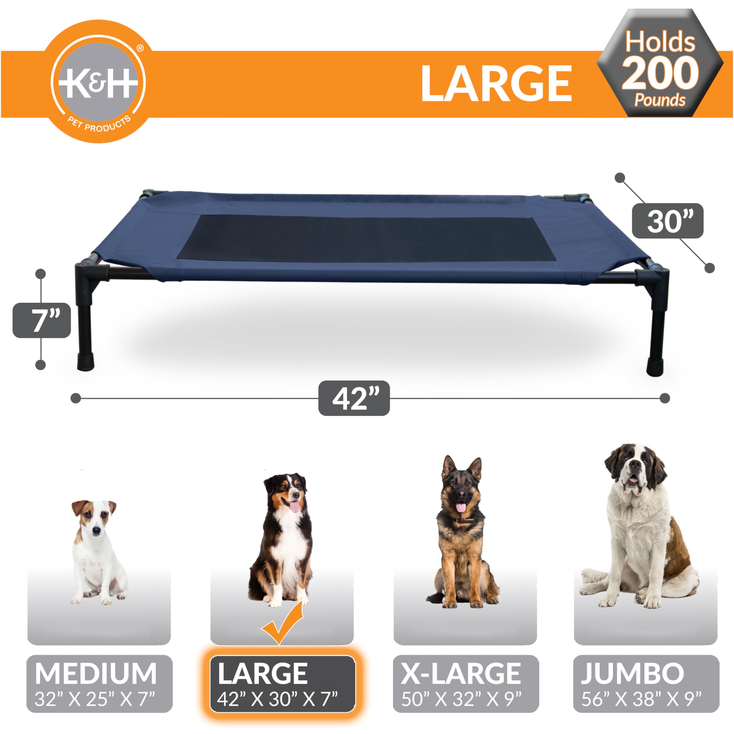 Cama Perro Grande K&H Pet Products Cunas Para Perros Grandes, Cama