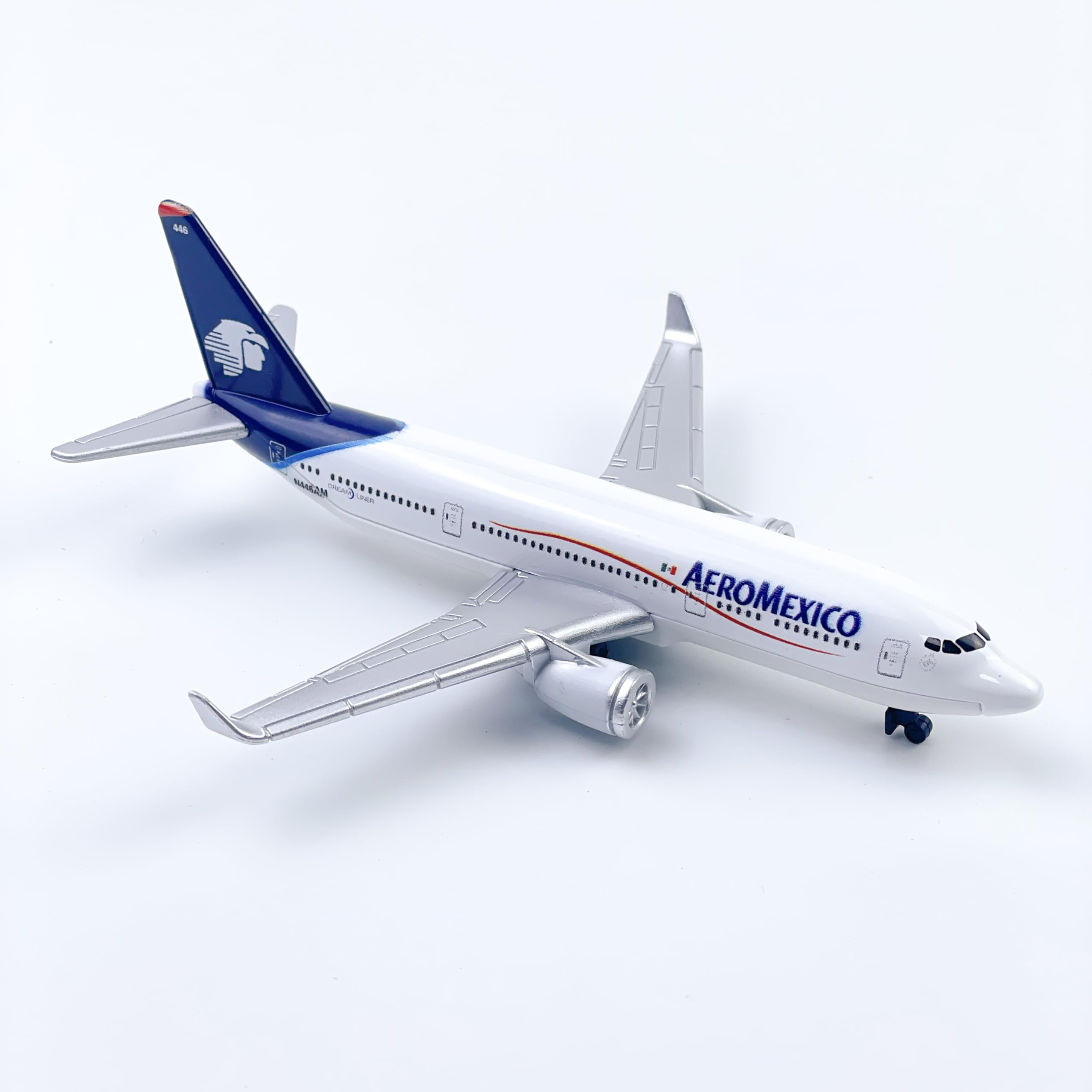 WngAur Airplane Model, Aeromexico Aircraft Die-cast Metal Planes Suitable for Collection and Desktop Decor