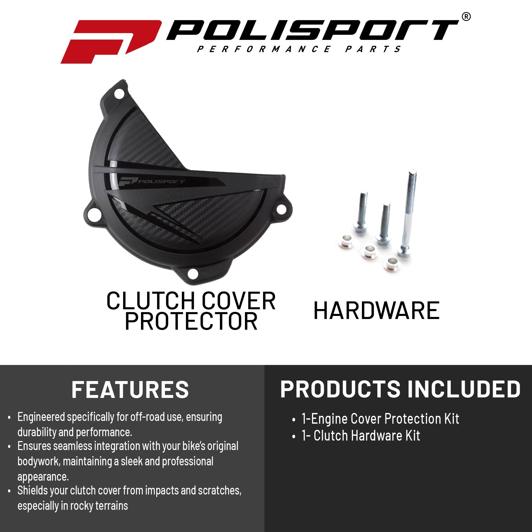 POLISPORT 8499000001 Paramotore per moto nero