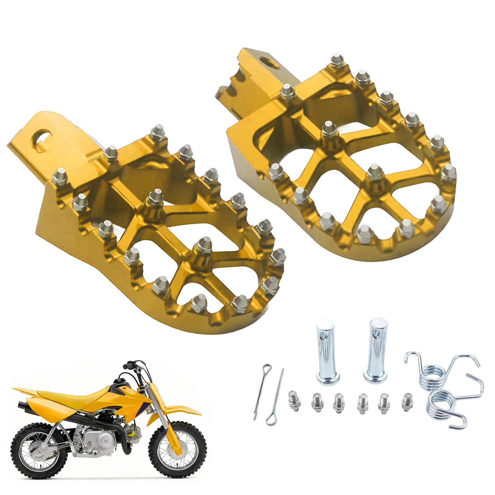 Motorcycle CNC Aluminum Foot Pegs Rests Footpegs for CRF50 CRF70 CRF110 XR50 XR70 XR110 CRF XR 50 70 110 M2R SDG DHZ KAYO Dirt Bike Pit Bike