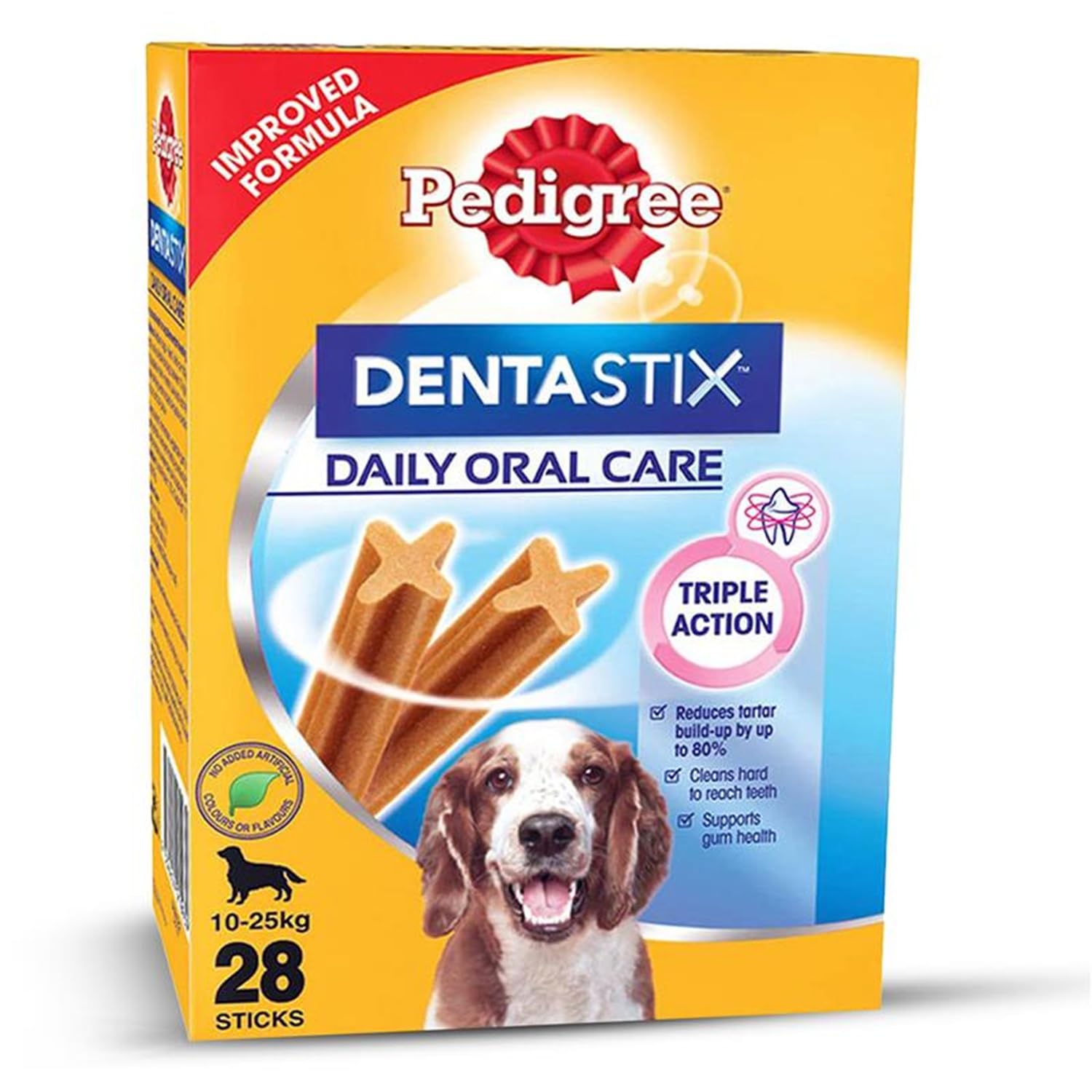 Pedigree Dentastix Oral Care Dog Treat, Adult Medium Breed (10-25 kg), 720 g, Recommended by Vets, Supports Gum Health, Reduces Risk of Gum diseases Pedigree Dentastix Oral Care Dog Treat, Adult Medium Breed (10-25 kg), 720 g, Recommended by Vets, Supports Gum Health, Reduces Risk of Gum diseases