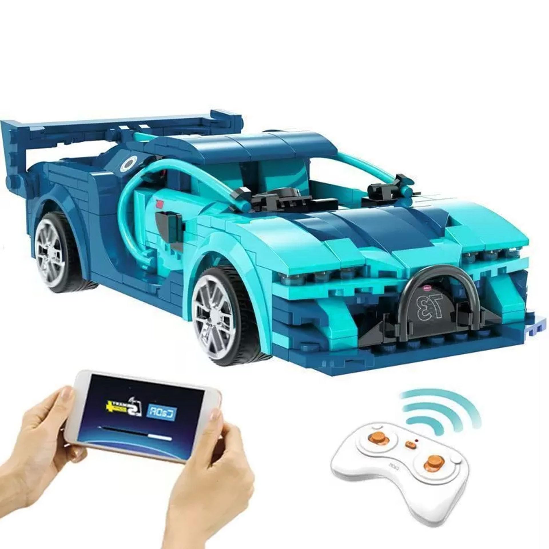 ICW High-Tech Remote Control Sports Car Series Vehicle STEM Building Bricks Blocks DIY Racing Car Construction Set 1: 14 (Blue Racer 325 pc (C51073W)) (B0DFD14NJ3) Amazon Price History, Amazon Price Tracker