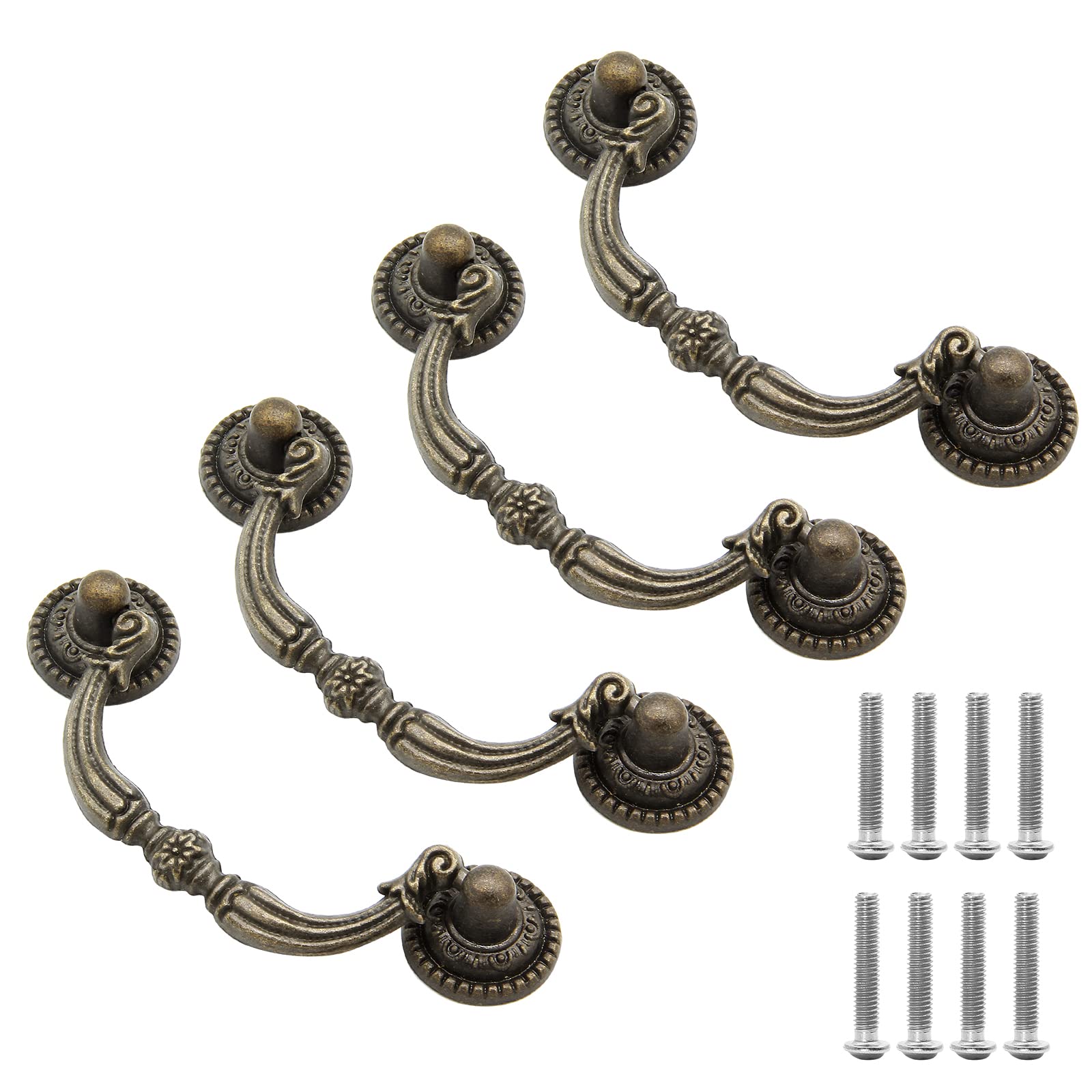 Buy Piutouyar 6 Pack Bronze Vintage Drawer Pulls Handles Antique