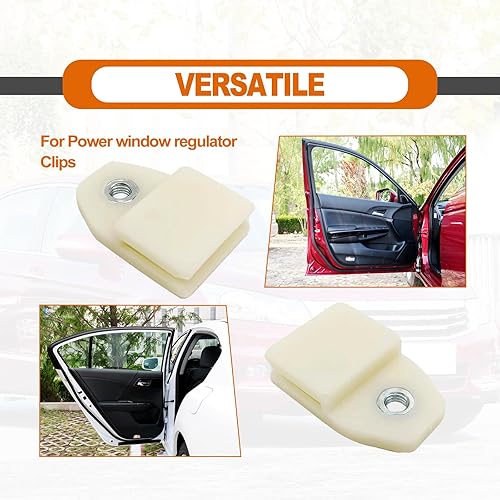 Miniatura 3 de 2 clips de canal de vidrio para puerta de ventana, soporte de regulador de vidrio, clip universal para Honda Accord Civic 1988-2015, plástico