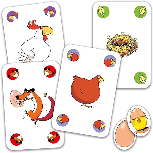DJECO Juego de cartas, PIOU PIOU