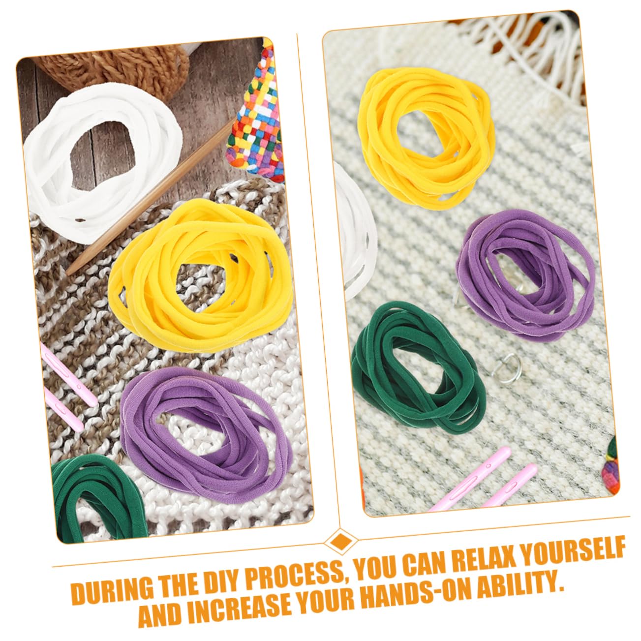 OSALADI 4 Juegos Juguete tejido cuerda trenzada elastica soga vistoso agarradera cable color bucles de telar recarga de bucles artesanales para telar kit de telar para niñas el plastico