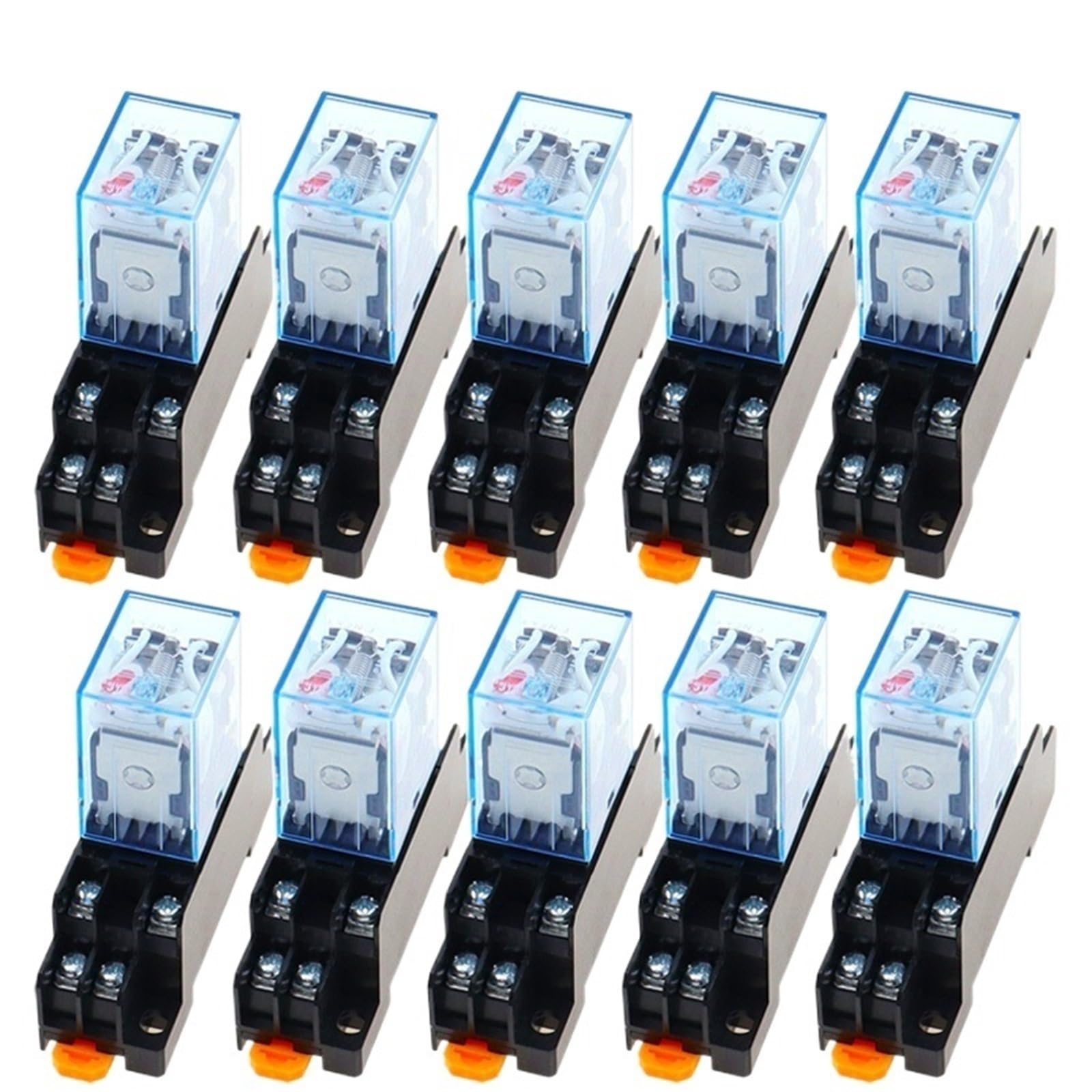 Micro relais électronique HH62P 10A DPDT avec socle pour automatisme DC 24V