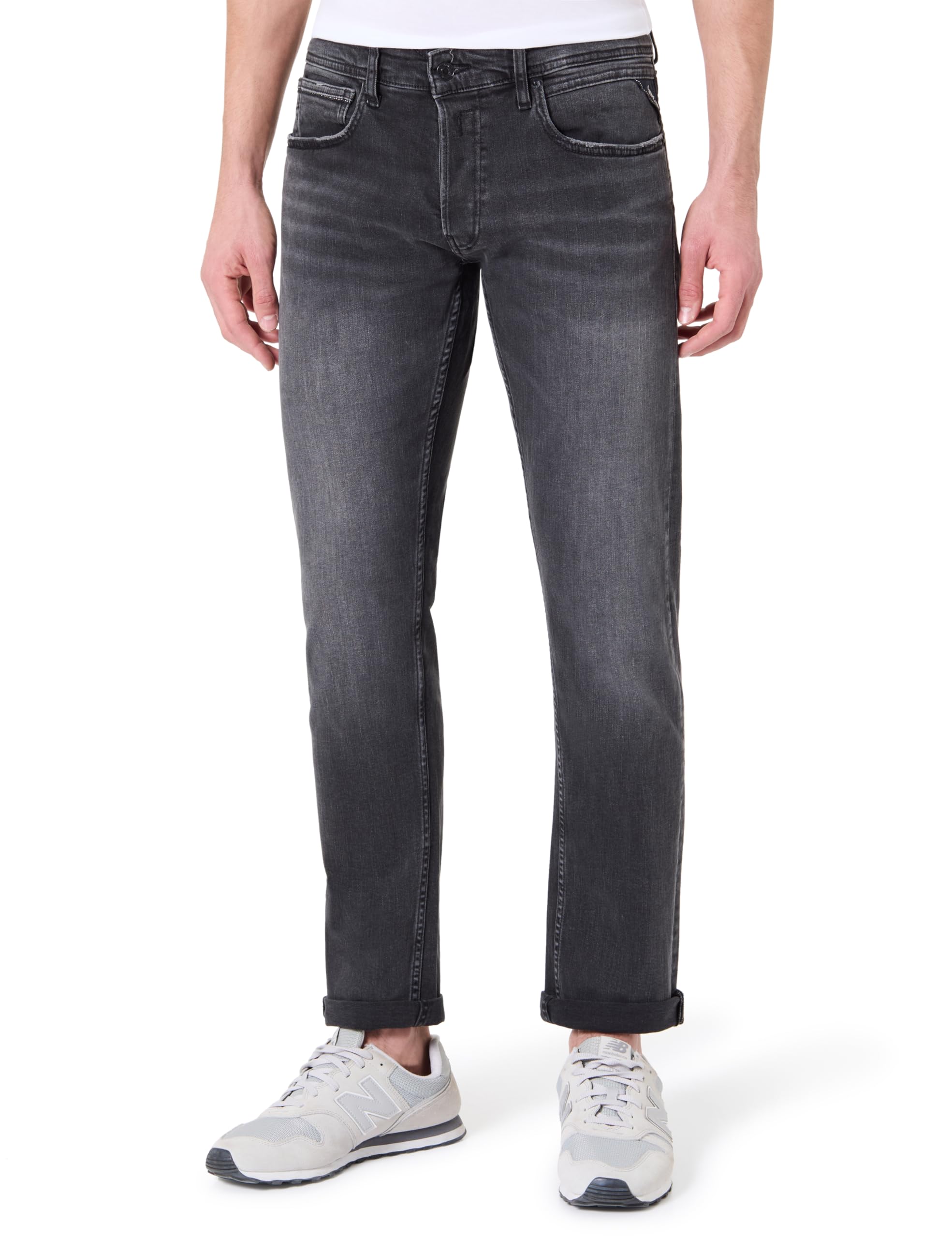 Replay Ma972 Jeans, 099 Black Delavè, 32W / 32L Men
