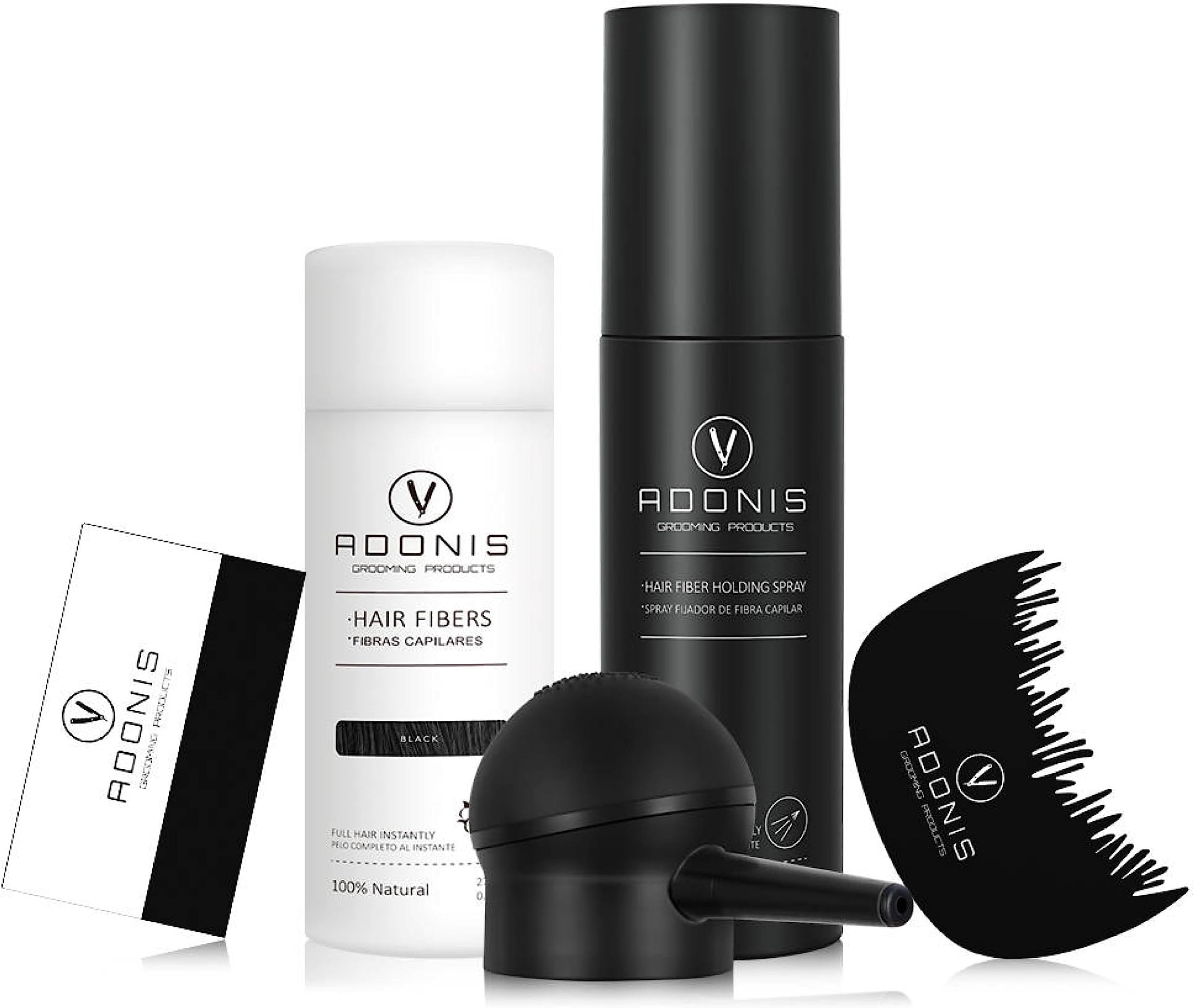 COMPLETE SET 5in1 ADONIS Hair Fiber Kit All Natural