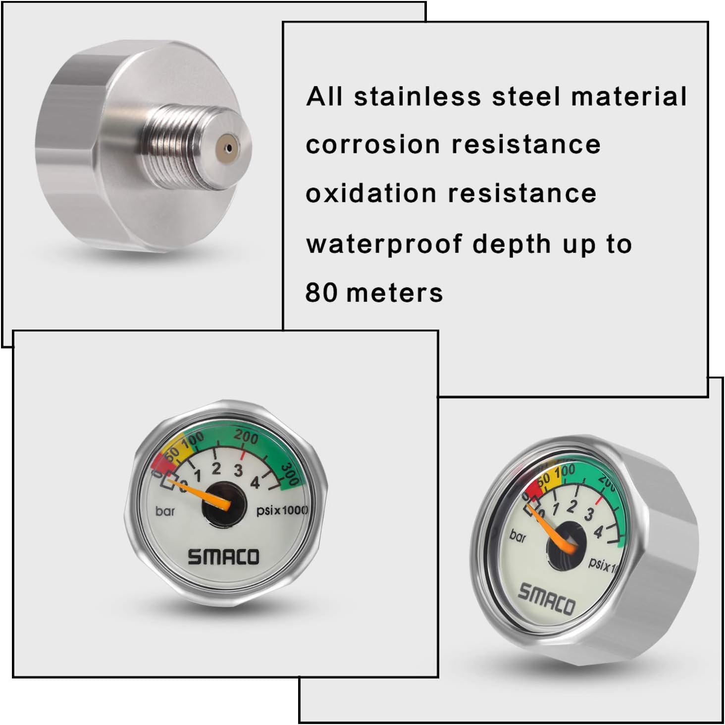 SMACO Scuba Diving Tank Equipment, Mini Scuba Dive Cylinder with 5-10 Minutes Capability, Pressure& Corrosion Resistant Material with Refillable Design, Portable Pony Bottle for Emergency Backup : Sports & Outdoors