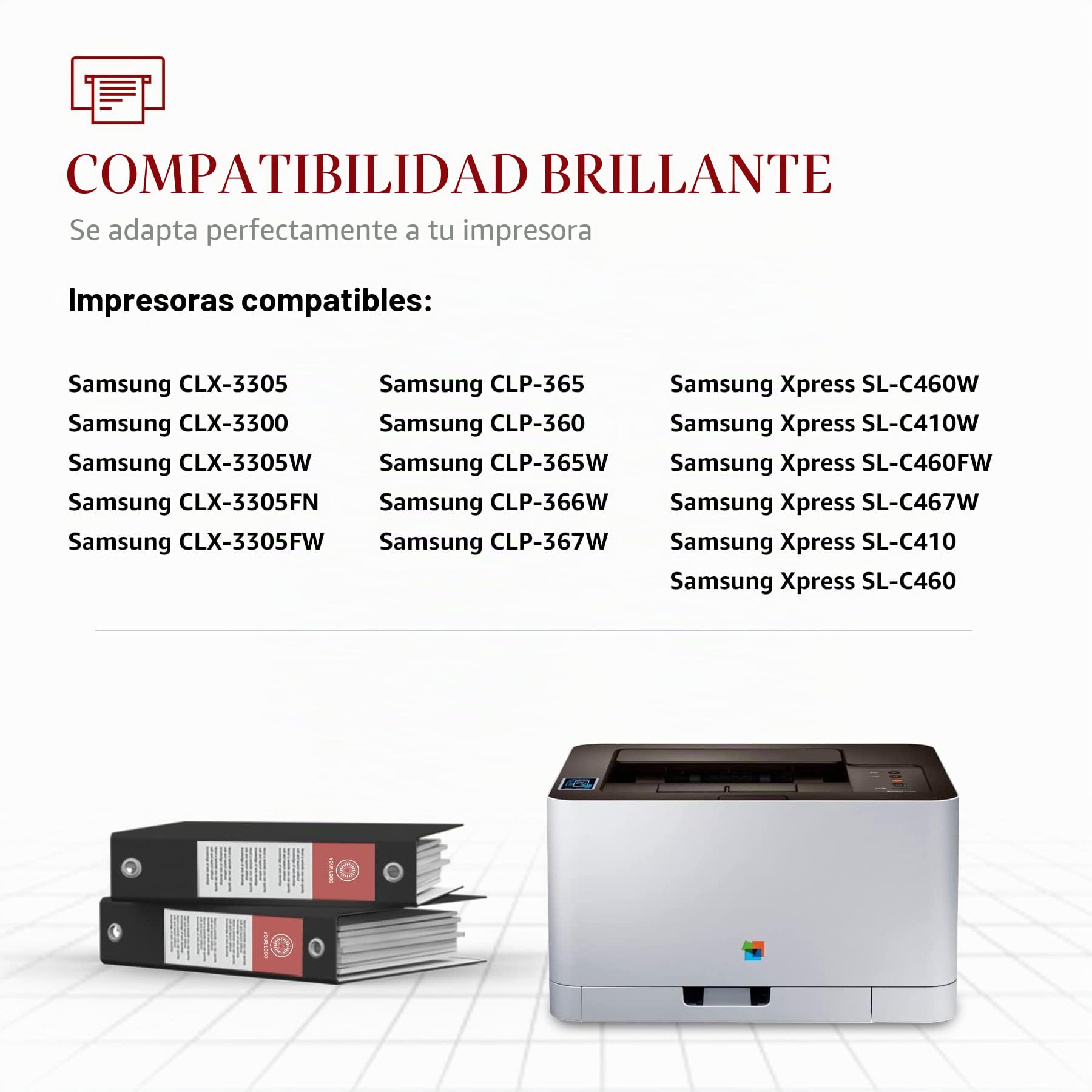 Toner Kingdom Compatible para Samsung y CLX CLT-P406C, CLT-K406S, CLP 365, Xpress C460W C460FW, C460, C410W, CLX 3300, 3305, 3305W, 360 (Pack de 4)
