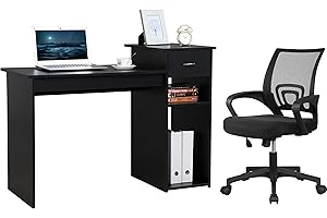 Yaheetech Home Office Modern Desk and Chair Set: Perfect Workspace for Productivity
