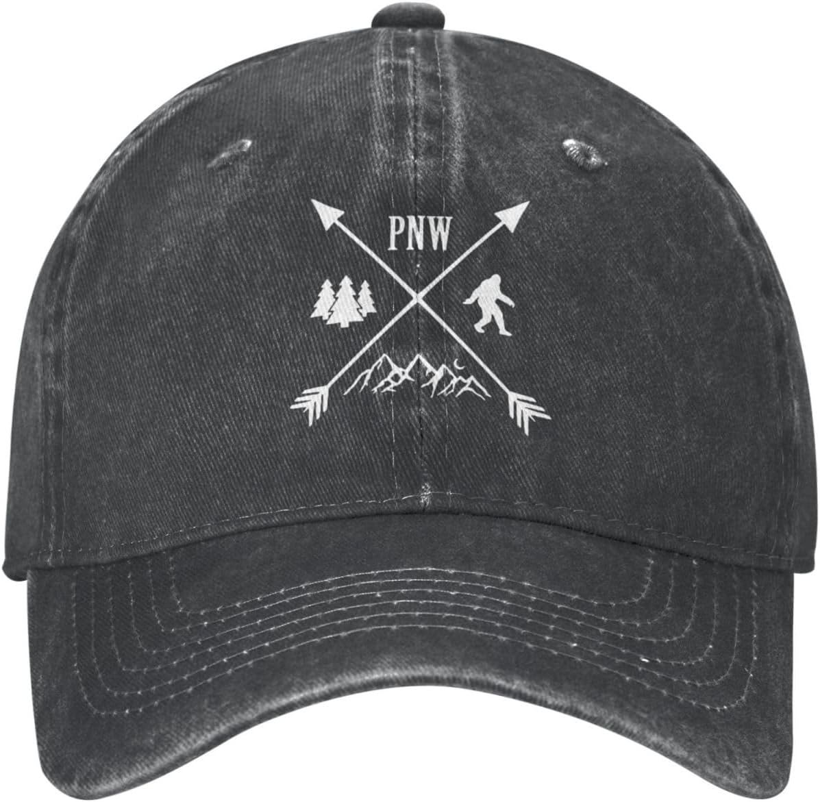 Women's PNW Trucker Hat for Men & Women, Pacific Northwest Trucker Adjustable Vintage Washed Baseball Cap - Image 2