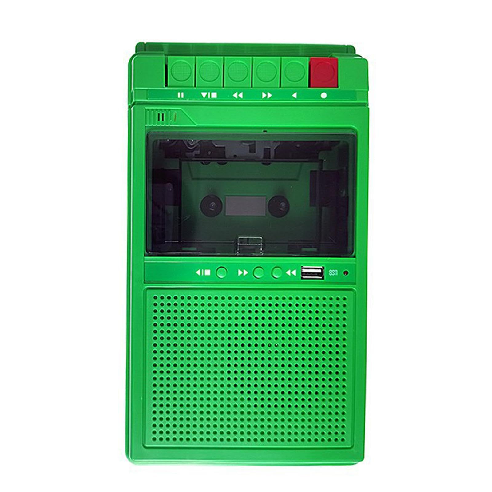Portable Cassette Player Speakers Professional Small Tape Recorder Men Women Green| Portable Audio & Headphones | Personal Cassette Players||-image-23