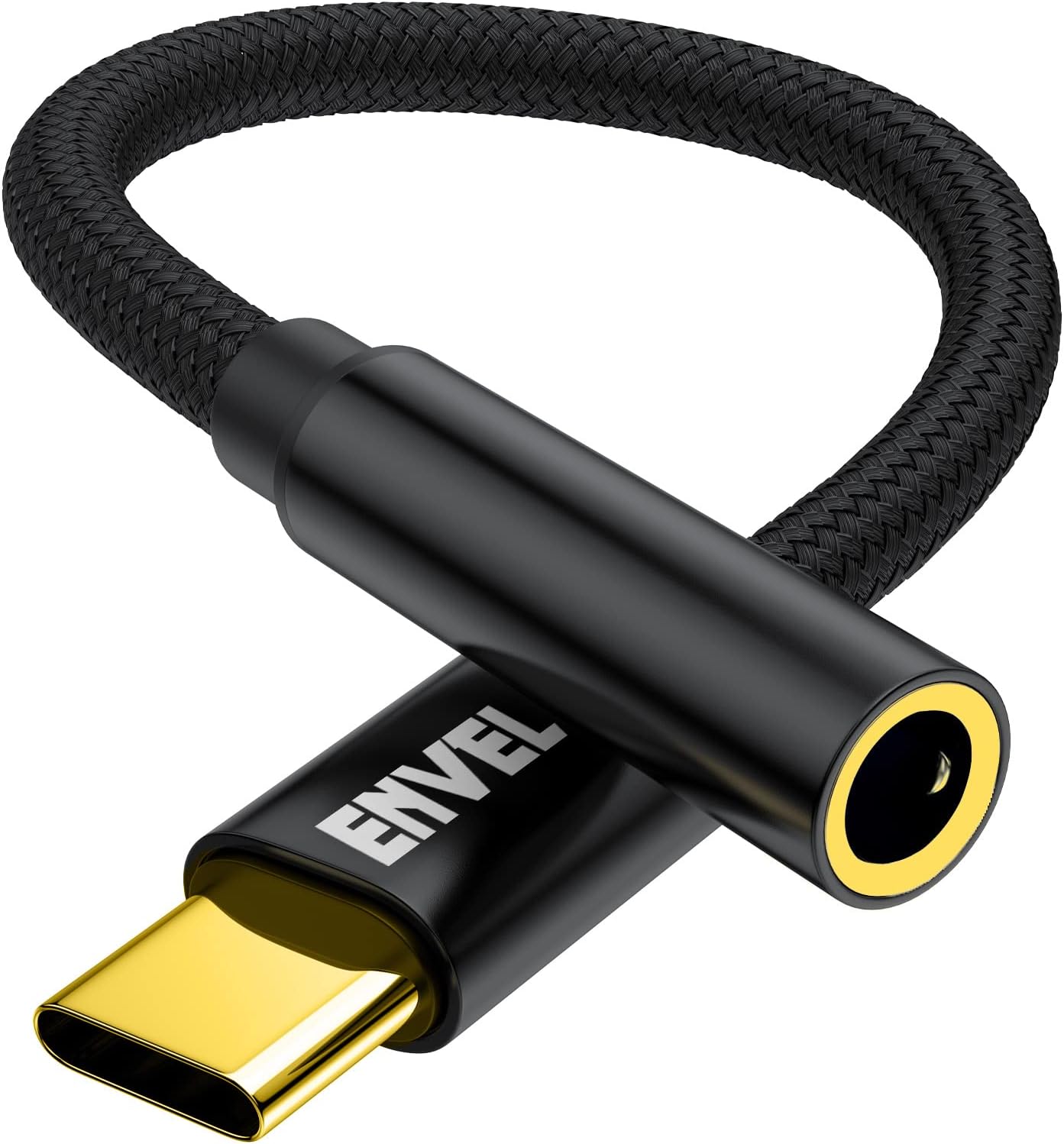 ENVEL USB C to 3.5mm Headphone Jack Adapter, Type-C to Aux Audio Cable Cord Compatible with Samsung Galaxy S23 S22 S21+S20 Ultra FE Tab S8 S7, iPad Pro 2018 2020 2021,Google Pixel 7 6 5 4 XL,XiaoMi